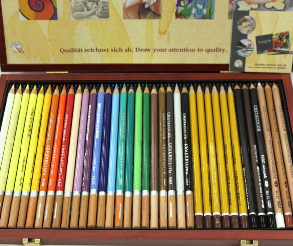 Cretacolor Holzkassete Aquarelith+Graphit 36 tlg.